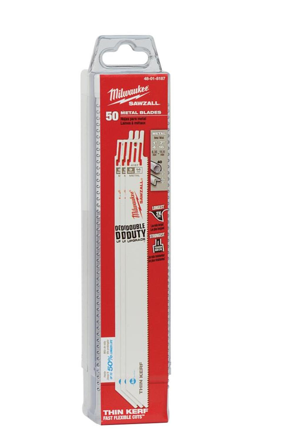 9 in. 14 TPI Thin Kerf Ice Hardened™ SAWZALL® Blades (50 Pk) ;