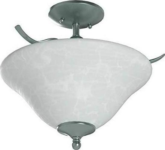 Hardware House Dover 2-Light Semi-flush Ceiling Fixture  Finish: Satin Nickel