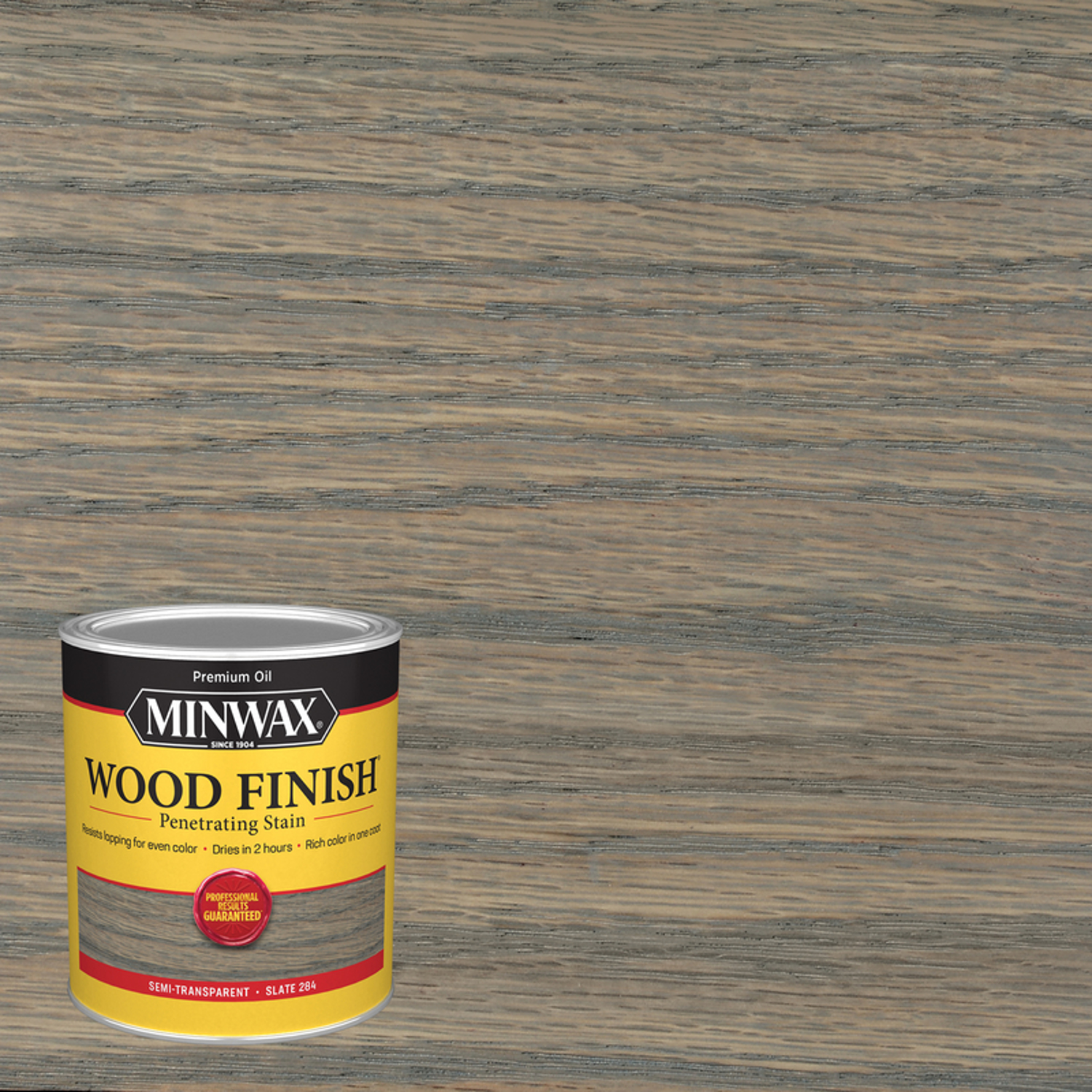 Minwax Wood Finish Semi-Transparent Slate Oil-Based Penetrating Wood Stain 1 qt