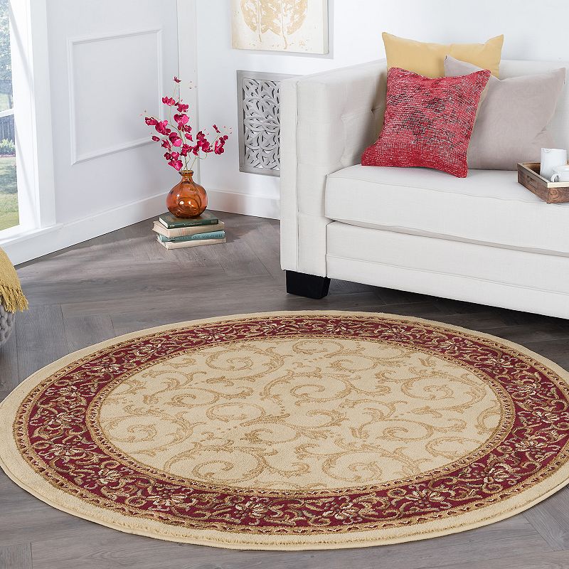 KHL Rugs Westminster Transitional Scroll Floral Rug