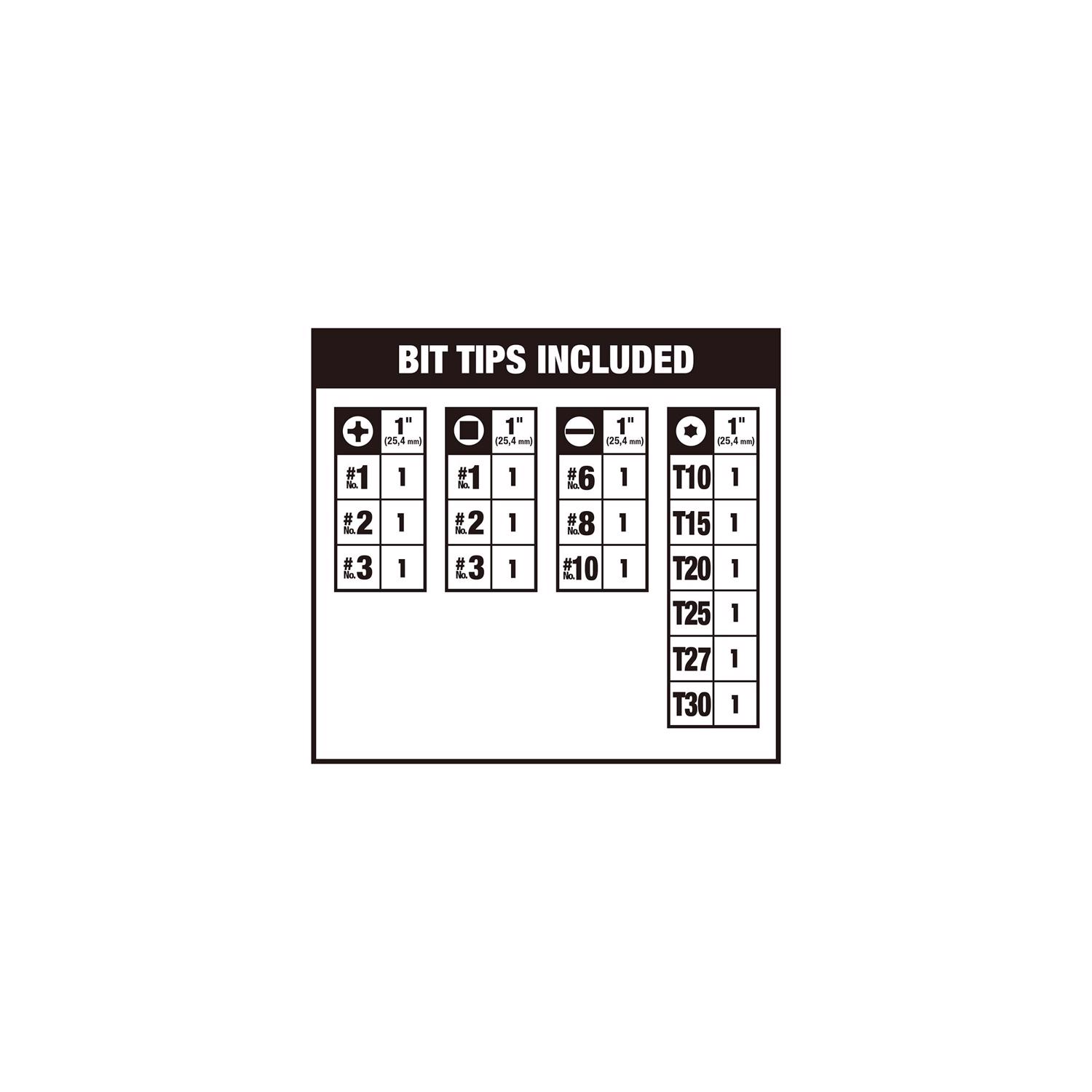 DW Max Fit Assorted Screwdriver Bit Set Steel 16 pk