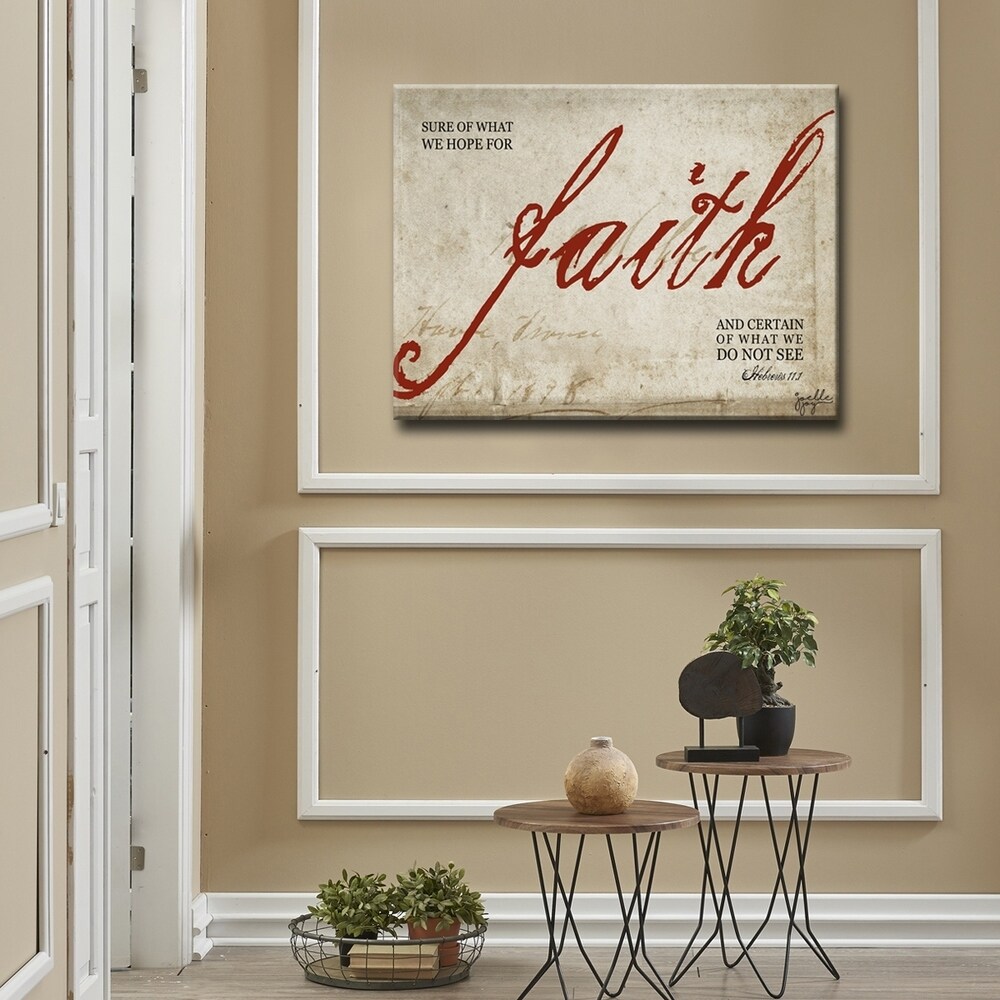 Faith' Canvas Wall Art by Joelle Joy