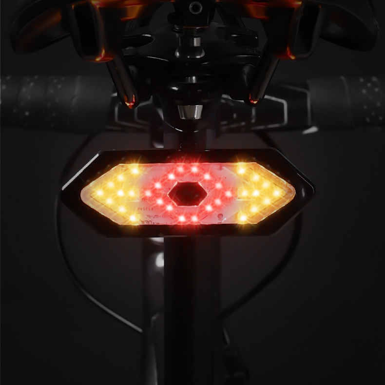 High Quality Rechargeable Bike Cycle Lights Set Remote Control for Bicycle Rear Tail Brake Led Light Accessories