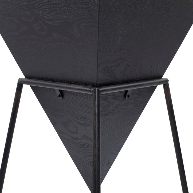 Modern Triangular Accent Table Gray Olivia amp May