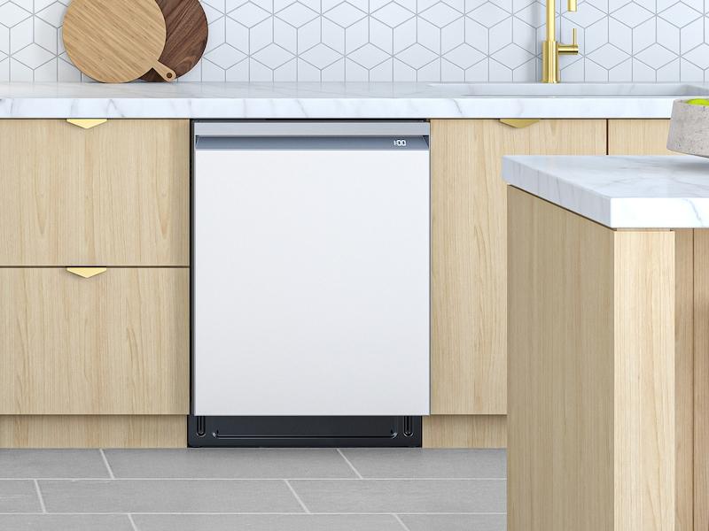 Samsung DW80BB707012 Bespoke Autorelease Smart 42Dba Dishwasher With Stormwash+™ And Smart Dry In White Glass