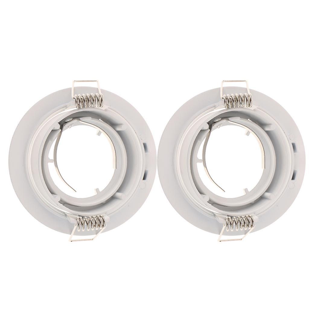 2pcs Mr16/gu10 Ceiling Downlight Led Replacement Light Holder Bracket Protector Cover， Power(max): 50w