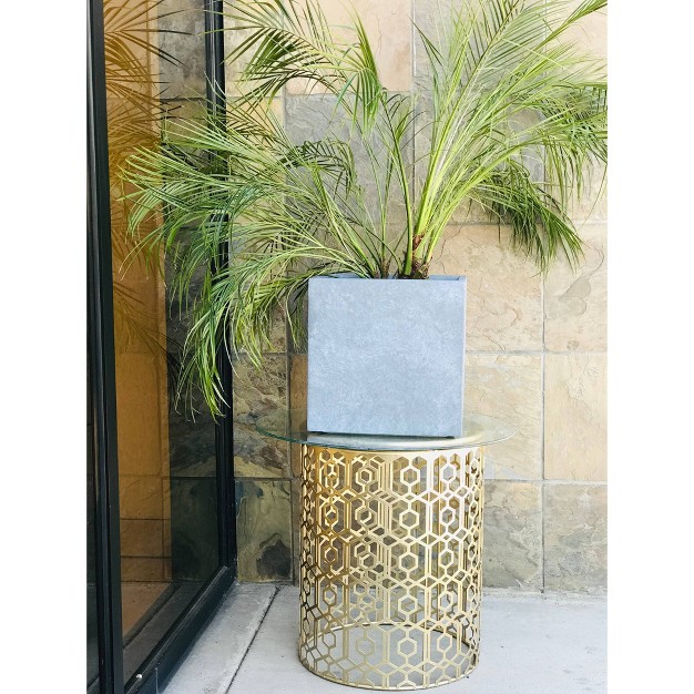 Rosemead Home amp Garden Inc Kante Lightweight Modern Outdoor Concrete Square Planter