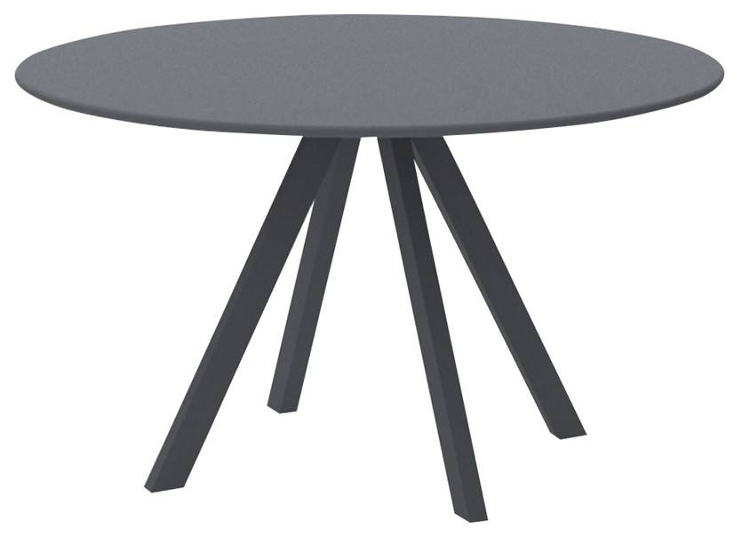 Dasy Round Dining Table Grey   Transitional   Outdoor Dining Tables   by Bellini Modern Living  Houzz