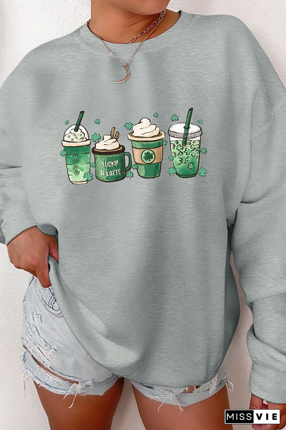 St Patricks Day - Coffee Cups Sweatshirt Wholesale