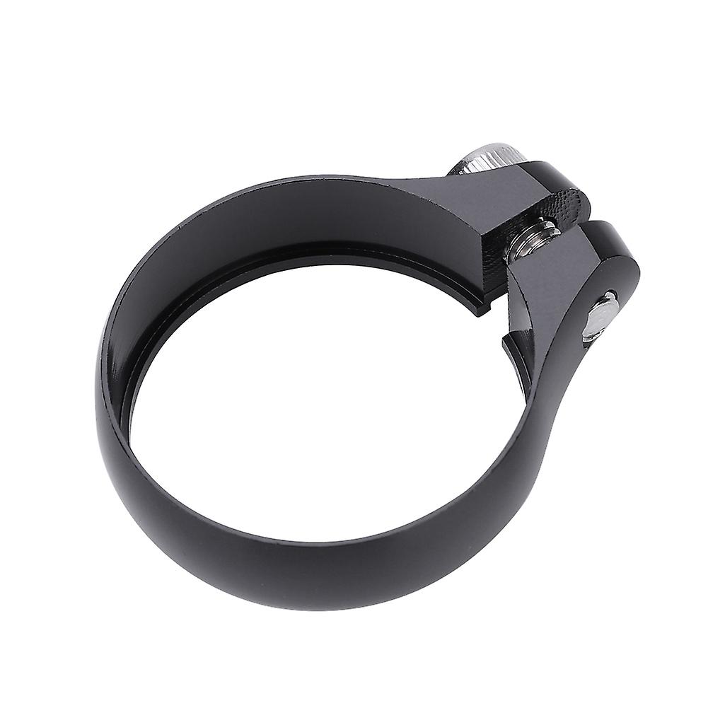 Bike Bicycle Bolt Clamp 31.8mm For 27.2 Seatpost Super Light (black)