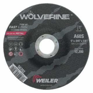 Weiler 804 56392 5 X 045 Wolv Ty27 Thn Cut Whl  A6...