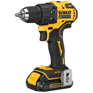 DW ATOMIC 20V MAX Cordless Brushless Compact 12 in. DrillDriver 20V Oscillating Tool and (2) 20V 1.3Ah Batteries DCD708C2W354B