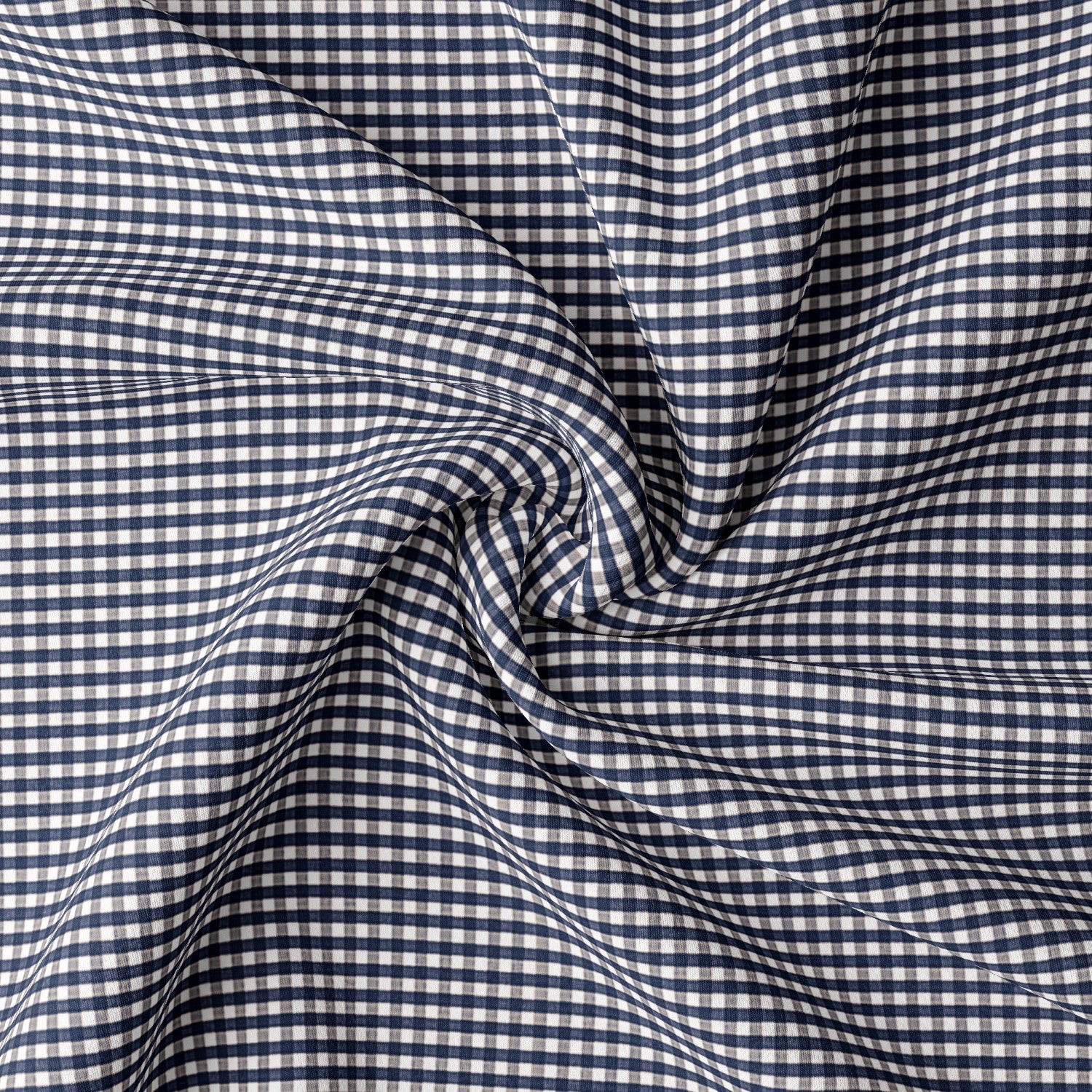 Rockton Check Indigo Drapery