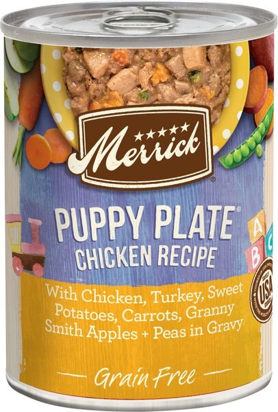 Merrick Grain-Free Puppy Plate Recipe Canned Dog Food