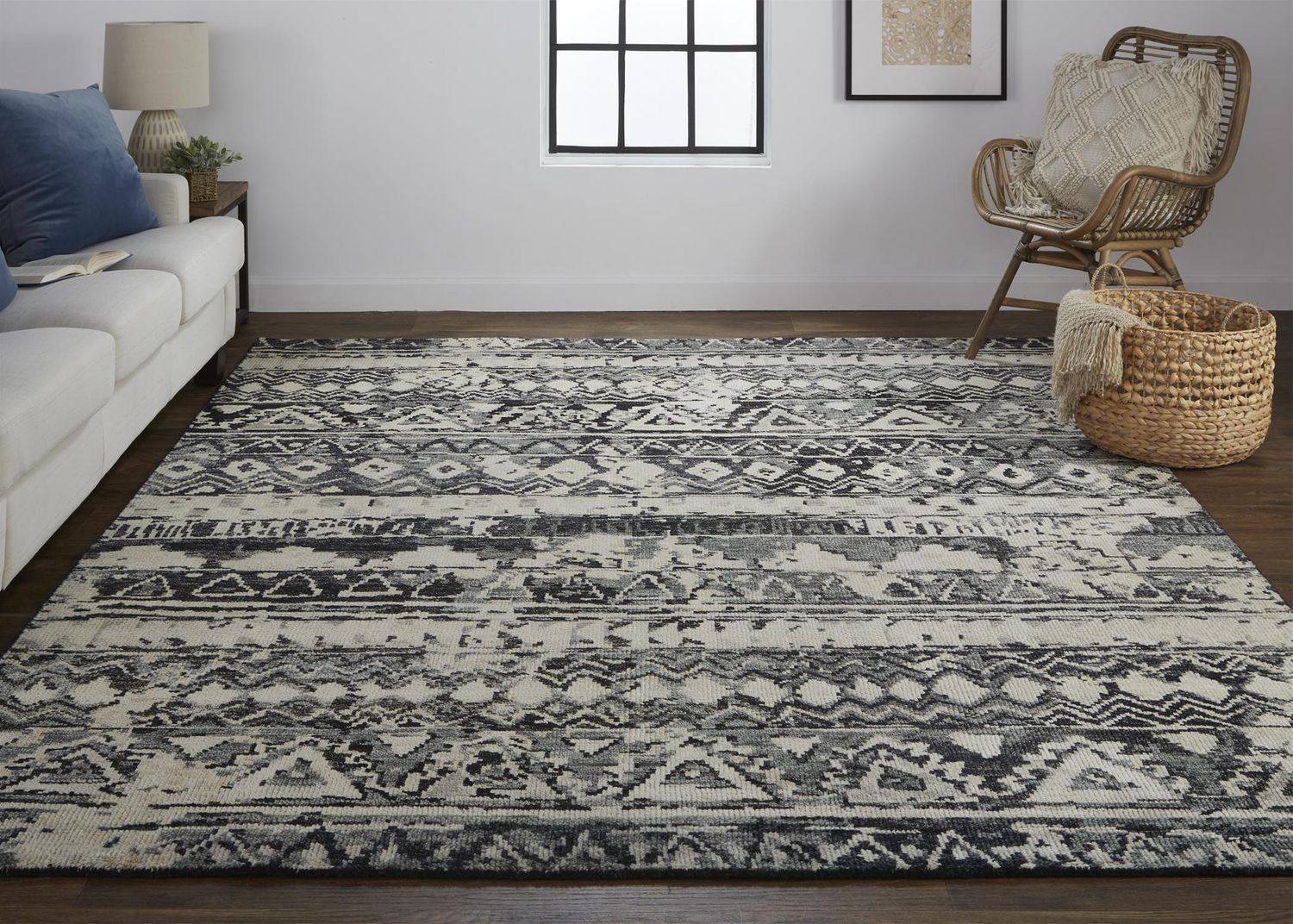 Scottsdale Hand Knotted Gray and Tan Rug by BD Fine