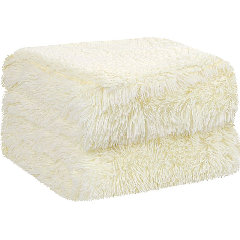 Luxury Shaggy Faux Fur Blanket Soft Warm Sherpa Reverse for Sofa Couch Bed Twin 60x80