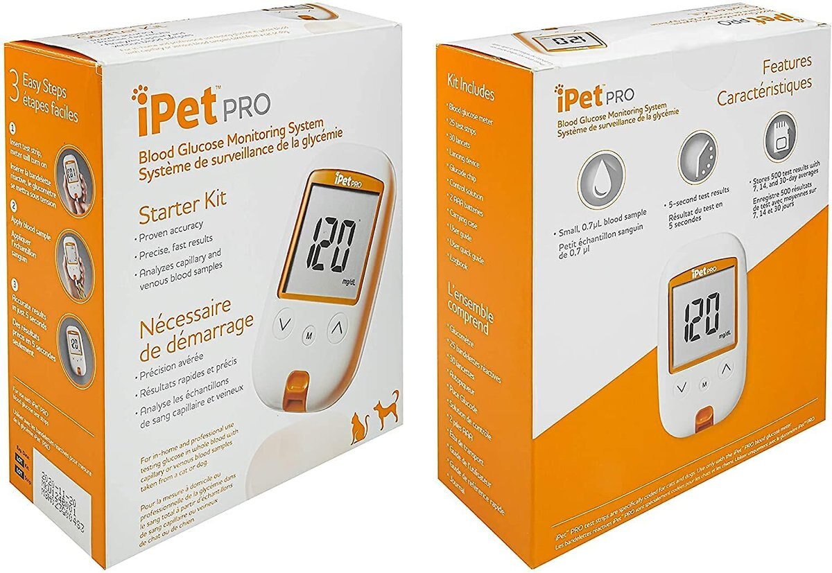 iPet PRO Blood Glucose Monitoring System Starter Kit for Dogs and Cats