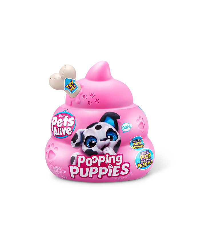 Pets Alive Zuru Pooping Puppies Series 1 Interactive Plush