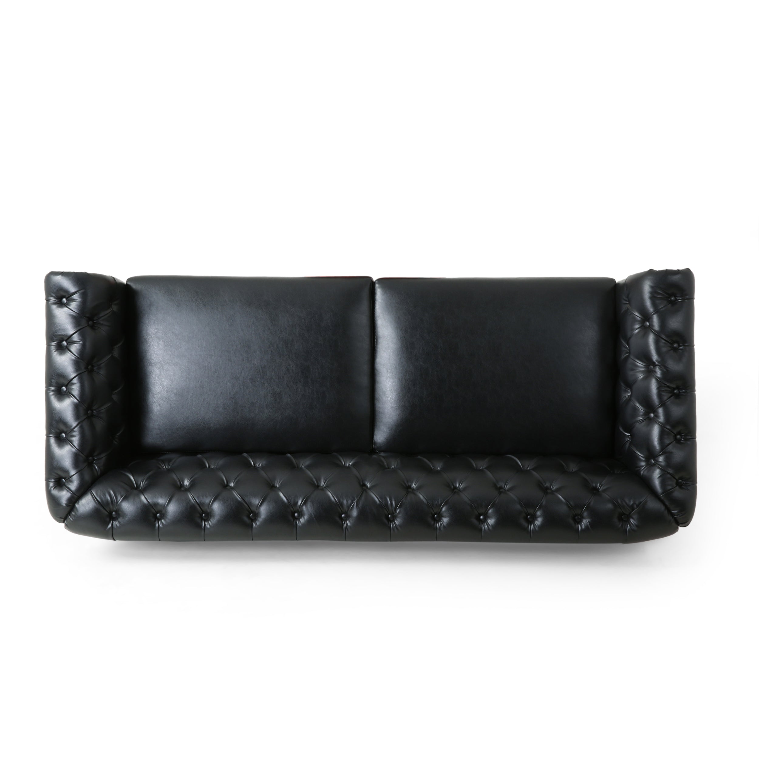 Kinzie Chesterfield Tufted 3 Seater Sofa with Nailhead Trim