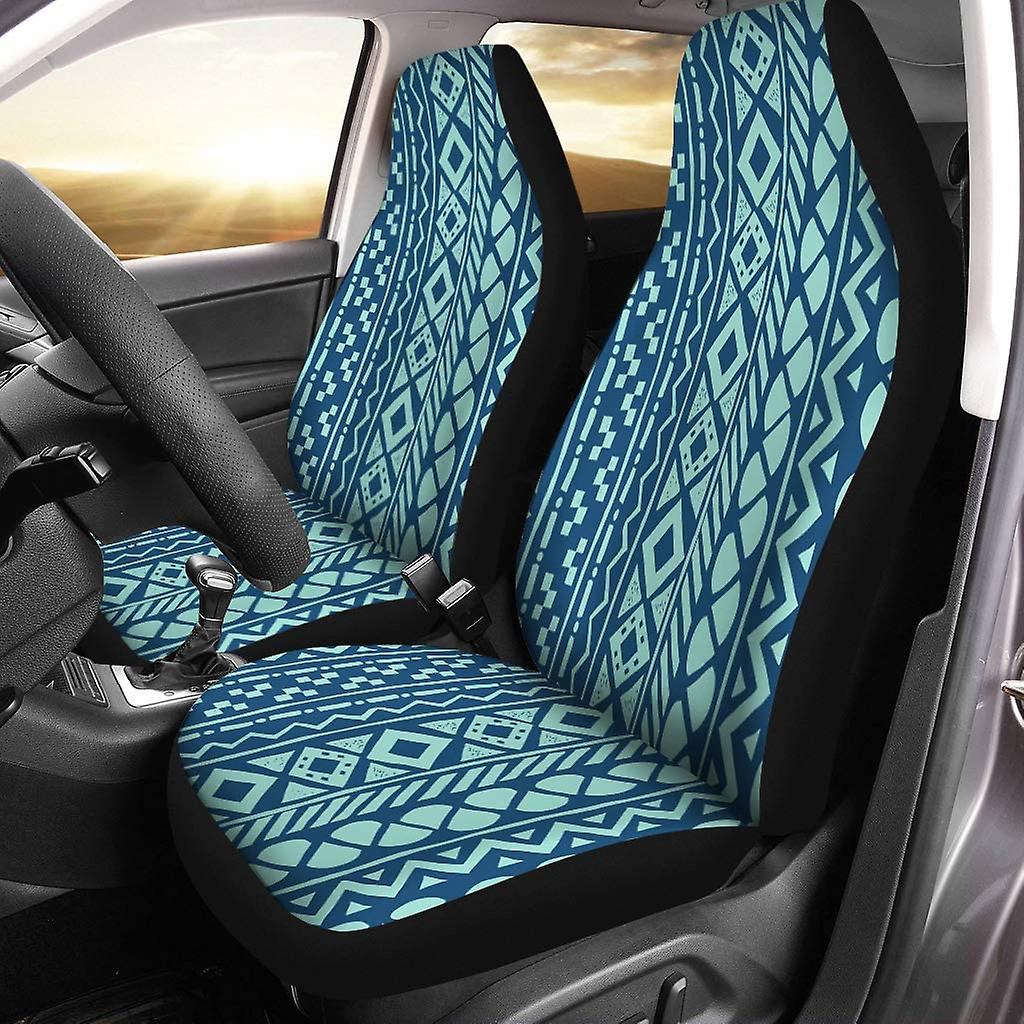 Set Of 2 Car Seat Covers Aztec Geometric Universal Auto Front Seats Protector Fits For Car，suv Sedan，truck D---44341