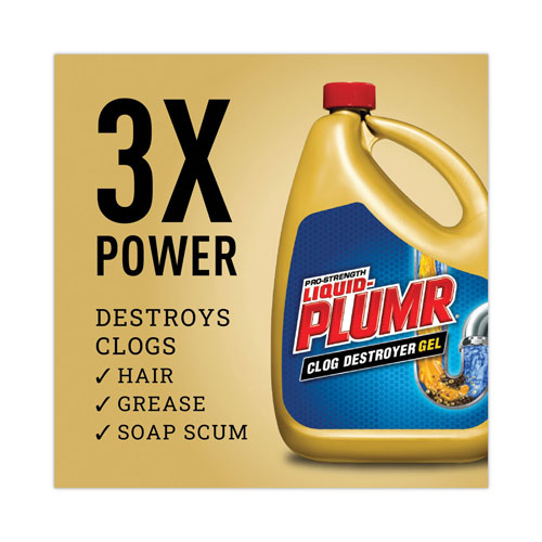 Clorox Liquid Plumrandreg; Clog Destroyer + PipeGuard | Gel， 80 oz | CLO00228EA