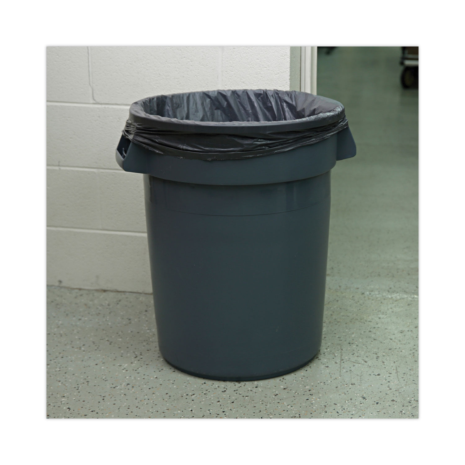 Round Waste Receptacle by Boardwalkandreg; BWK32GLWRGRA