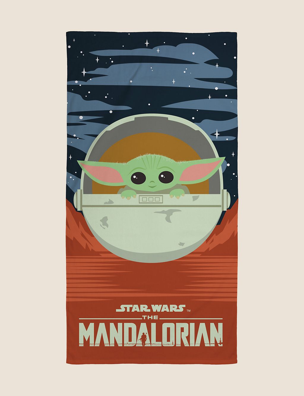 Pure Cotton Mandalorian™ Kids' Bath Towel