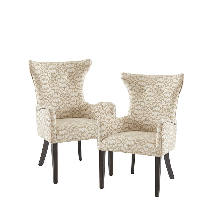 Madison Park Jenn Arm Dining Chair 2-Piece Set