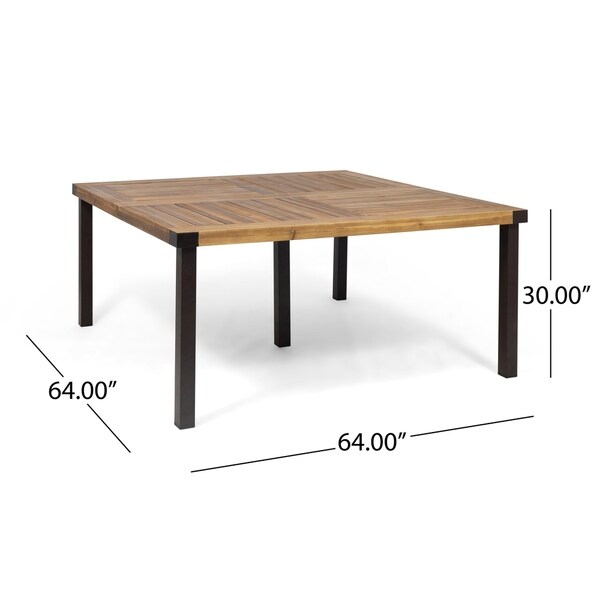 Lankershim Outdoor Acacia Wood Dining Table by Christopher Knight Home