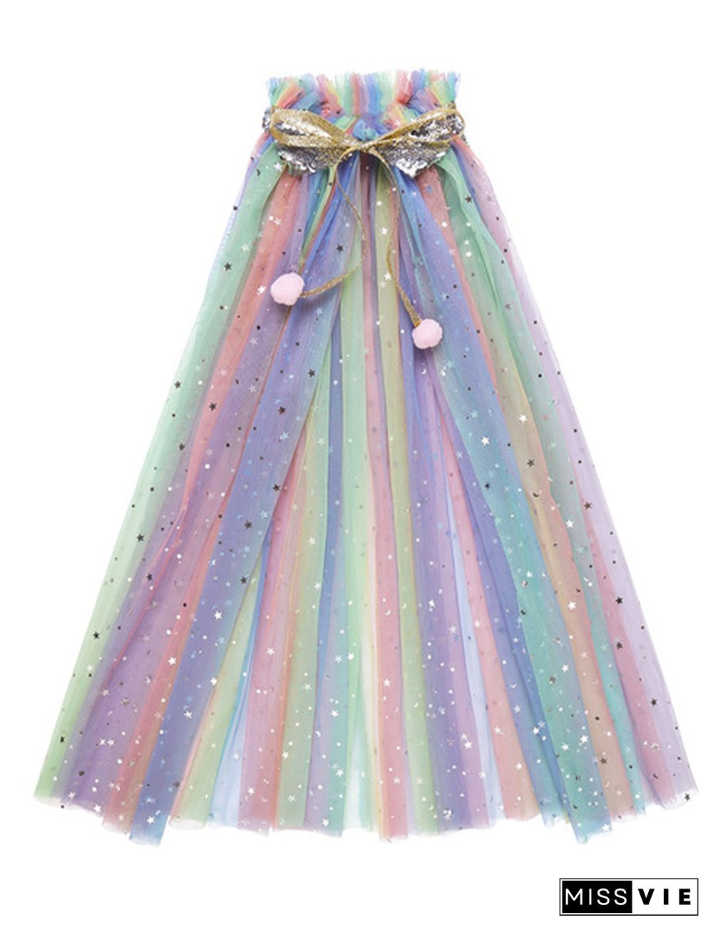 Kids Girls Sparkly Sequin Princess Capes Cloak Deluxe Princess Christmas Birthday Theme Party Dress Long Shawls