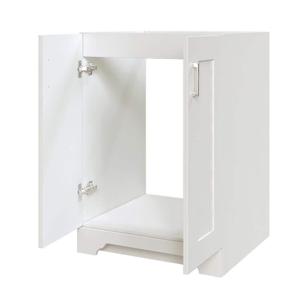 Home Decorators Collection Hawthorne 24 in W x 2134 in D Vanity Cabinet in Linen White