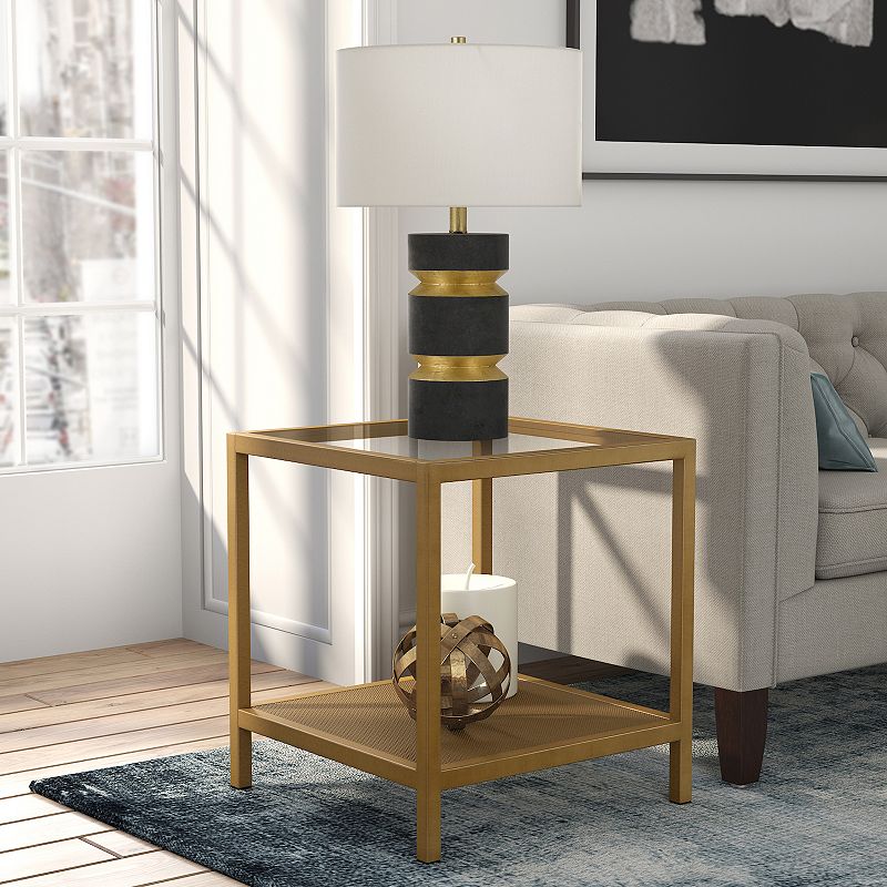 Finley and Sloane Rigan 2-Tier Square Side Table