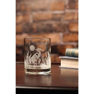 Rolf Glass Heron 13 oz. Double Old Fashioned Glass (Set of 4) 219004-S4