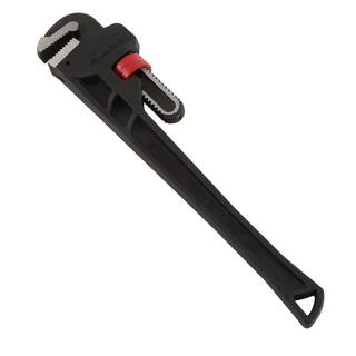 Husky 18 in. Heavy-Duty Cast Iron Pipe Wrench with 2 in. Jaw Capacity WG-40-18