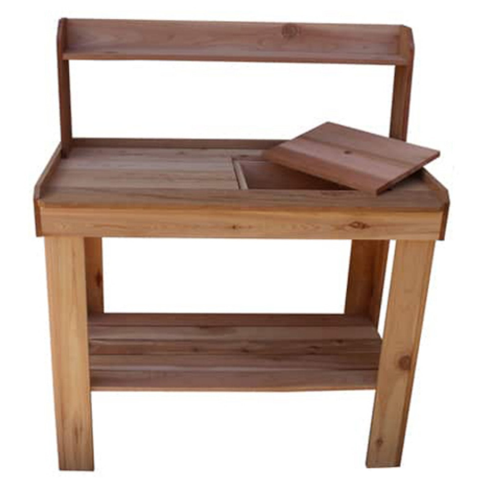 Outdoor Living Today 4 ft. x 2 ft. Western Red Cedar Potting Bench