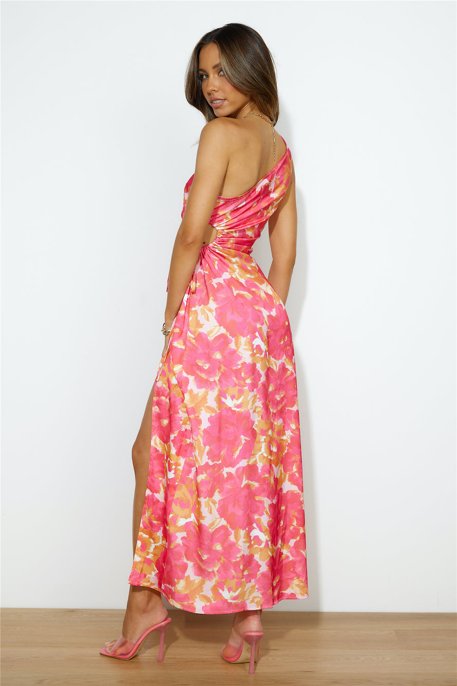 Soaring Through Maxi Dress Pink