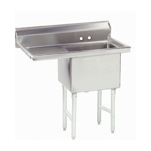 Advance Tabco FS-1-3624-24L Fabricated 1 Bowl Sink， 24