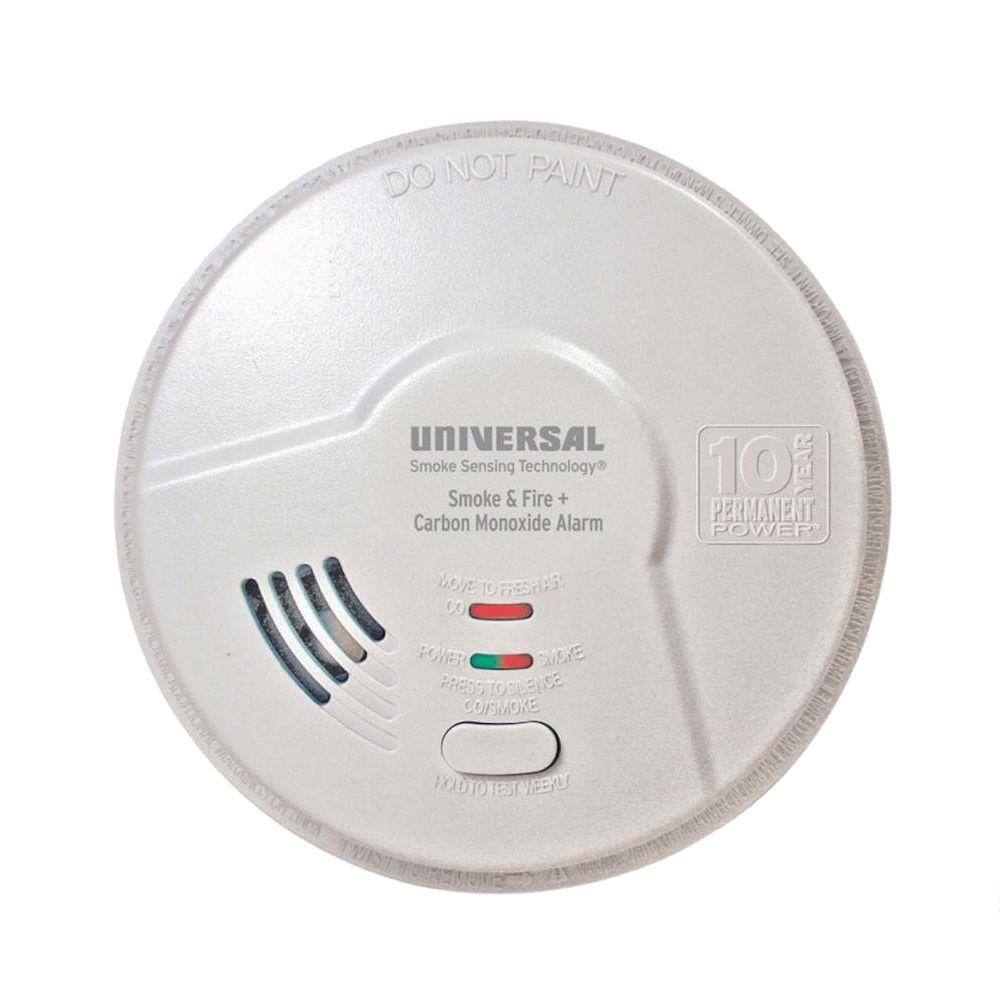 Universal Security Instruments 10-Year Sealed Battery Operated 3-In-1 Smoke Fire and Carbon Monoxide Detector Microprocessor Intelligence MIC3510SB