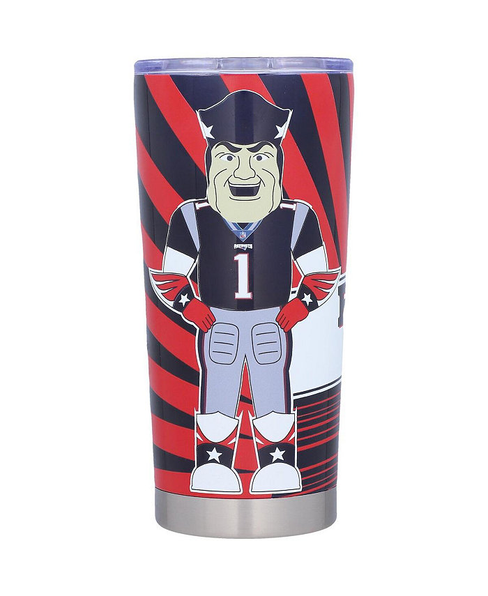 Logo Brands New England Patriots 20 Oz Stainless Steel Mascot Tumbler