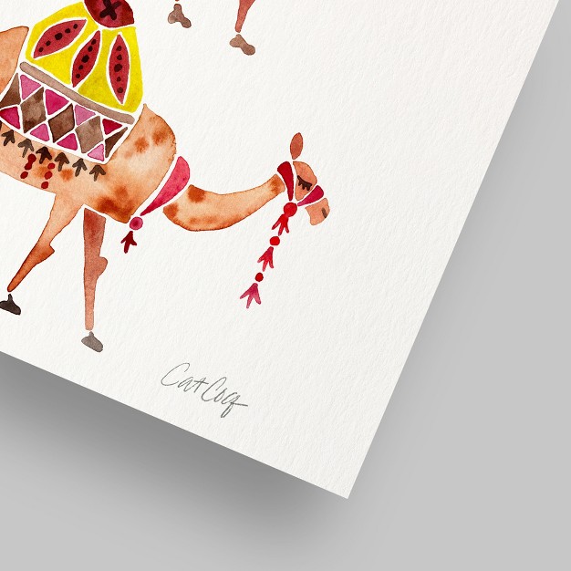 Americanflat Minimalist Animal Camel Train By Cat Coquillette Poster