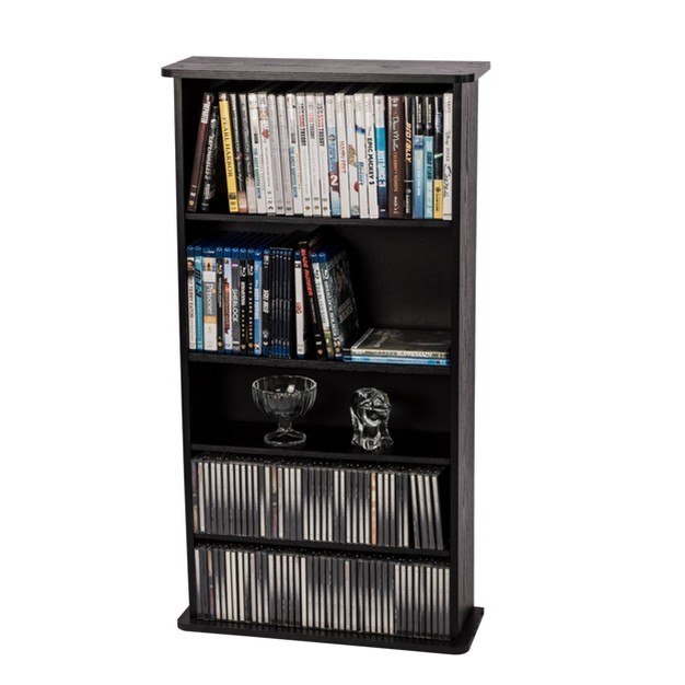 Drawbridge Multimedia Storage Rack Black Atlantic