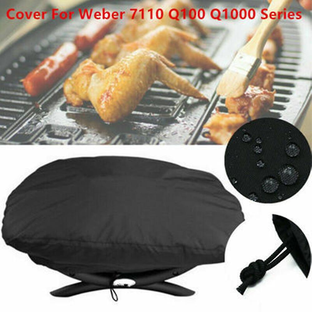 Grill Cover For Q100 / Q1000 Series， Grill Cover Waterproof Bbq Cover Protective Cover Hood Tarpaulin， 67.1 * 44 * 32cm