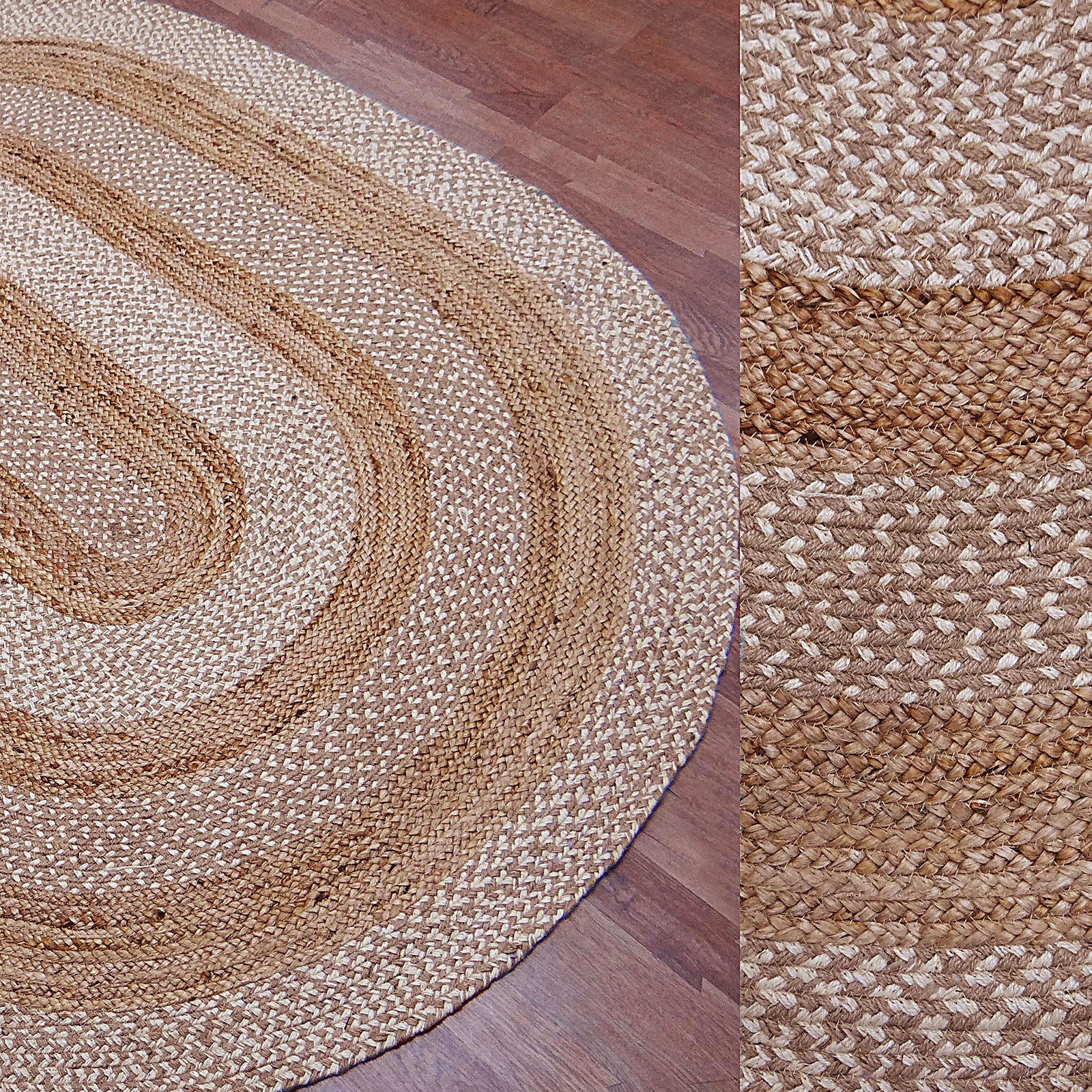 160X220 Cm Braided Handmade Jute Rug Jh-2344-L