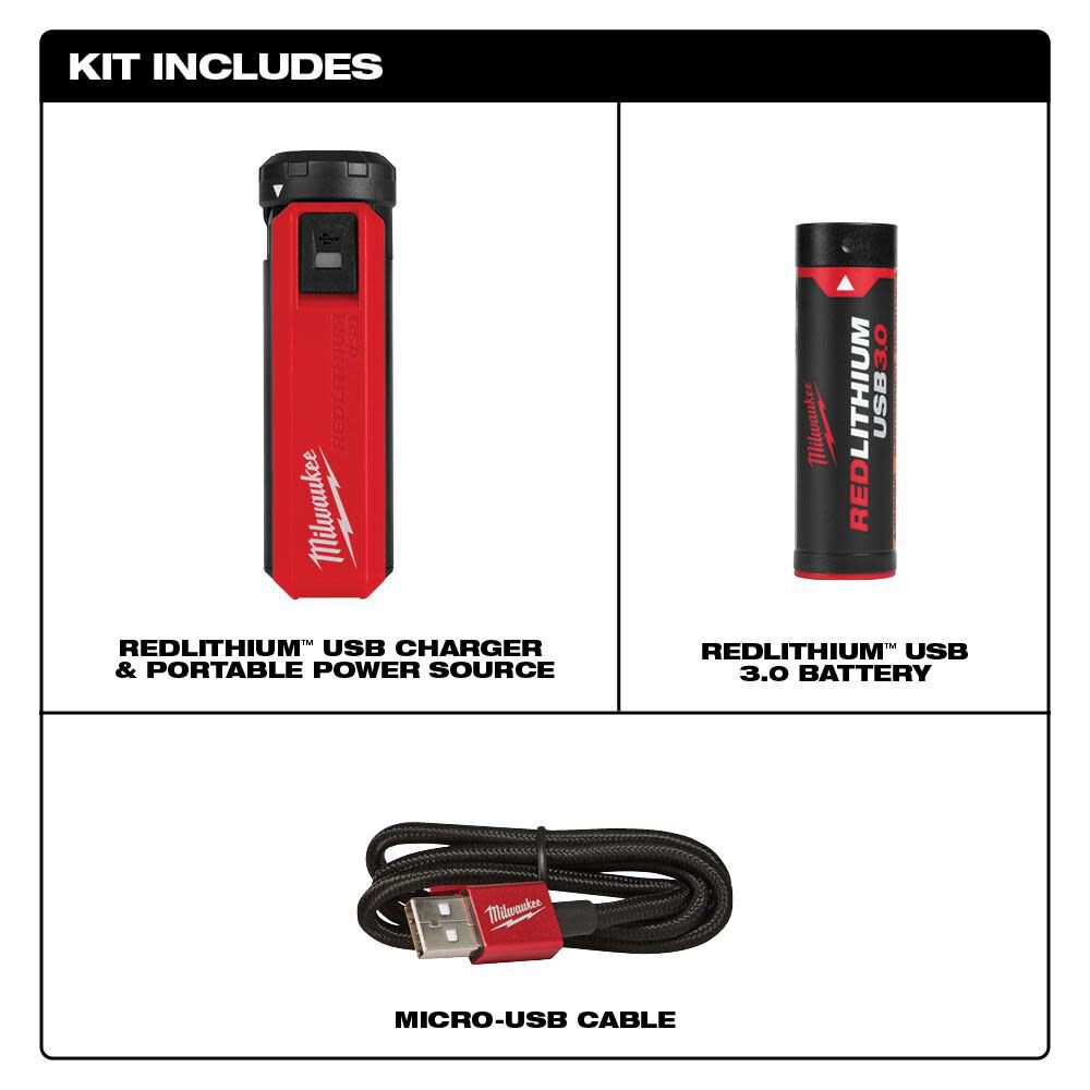 Milwaukee REDLITHIUM USB Charger and Portable Power Source Kit 48-59-2013 from Milwaukee