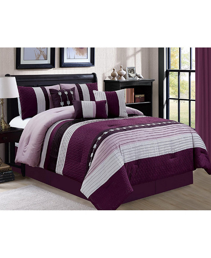 Luxlen Broadwell 7 Piece Comforter Set， Cal King