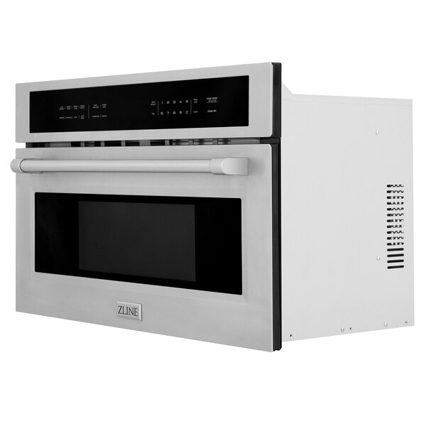 ZLINE 30 Inch wide， 1.6 cu ft. Built-in Convection Microwave Oven in Stainless Steel with Speed and Sensor Cooking