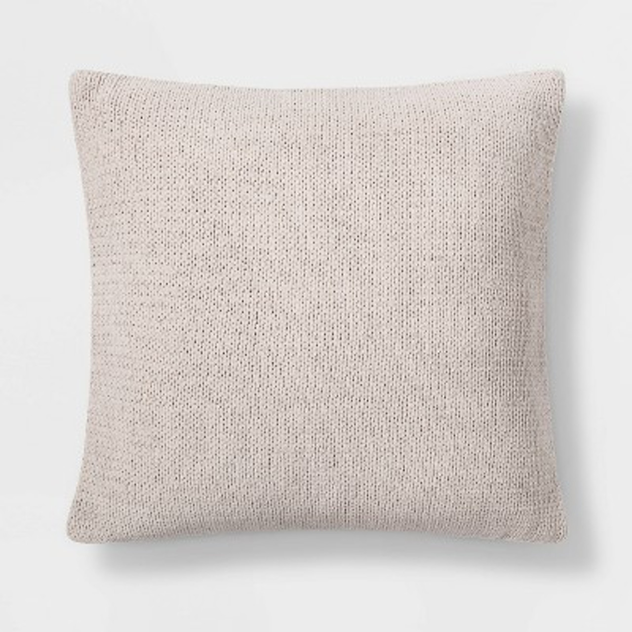 Oversized Cable Knit Chenille Square Throw Pillow Neutral - Threshold™