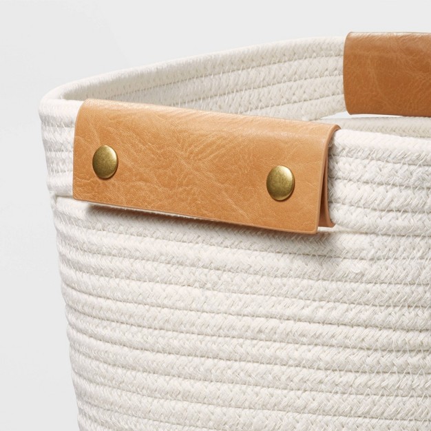 Decorative Coiled Rope Basket