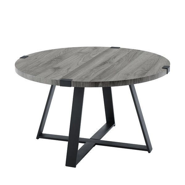 Middlebrook Designs Barnett Round Metal Wrap Coffee Table