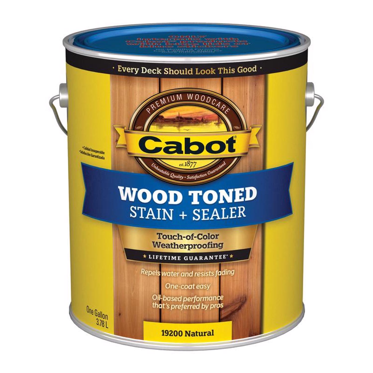 Cabot Wood Toned Low VOC Transparent Natural Oil-Based Deck and Siding Stain 1 gal